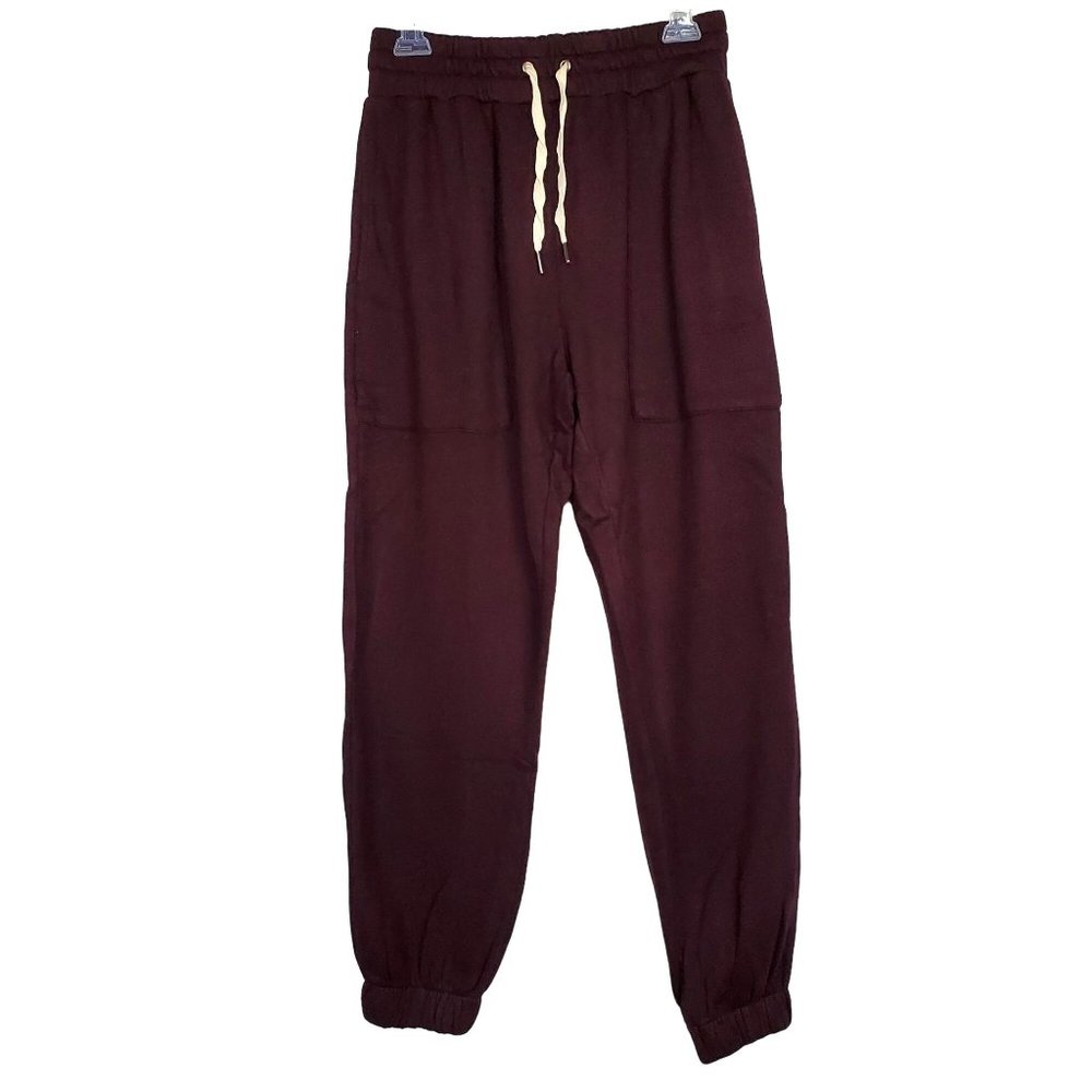 n:philanthropy Womens Joggers sz M Quattro Burgundy NWT